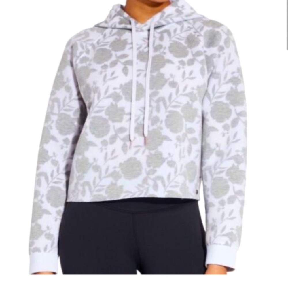 CALIA by Carrie Underwood Gray Cropped Boxy Hoodie
